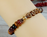 flower jewelry handmade jasper bracelet