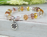 flower jewelry crystal bracelet