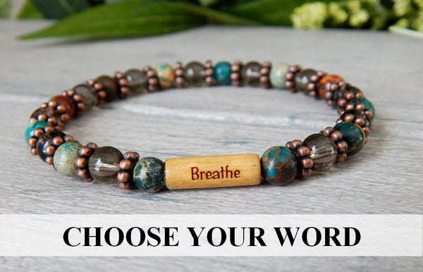 inspiring word message bracelets