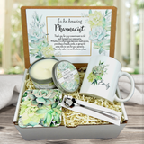 pharmacist gift basket with mug for women