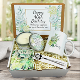 Personalized 40th Birthday Gift Basket