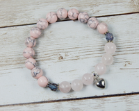 pink handmade bracelet