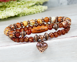 heart jewelry for women boho style bracelet stacking set