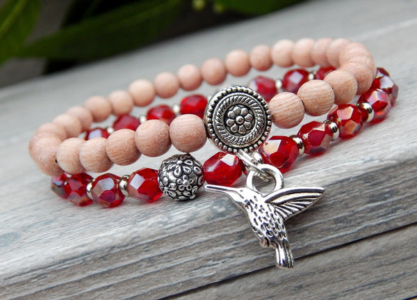 hummingbird charm bracelet