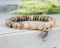 hummingbird charm bracelet nature jewelry