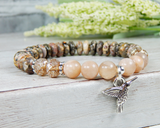 hummingbird charm bracelet nature jewelry