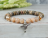 nature bracelets for women hummingbird charm