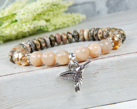 nature bracelets for women hummingbird charm
