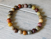 river jasper bead bracelets