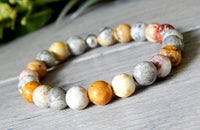 sky eye jasper gemstone beaded bracelets