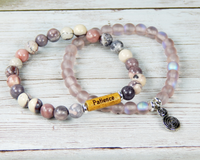 inspirational word bracelet pink jewelry for women