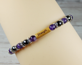 inspirational jewelry for women amethyst bracelet