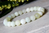 natural jade beaded gemstone bracelet