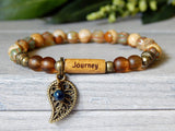 earthy bracelet with word bead inspiring gift ideas
