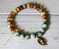 leaf charm bracelets
