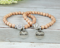 set of 2 sister bracelets