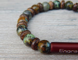 mens african turquoise gemstone bracelet