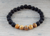 mens picture jasper bracelet