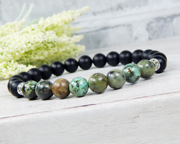 mens african turquoise bracelets nature jewelry for men