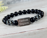  Products Mens Engraved Black Beaded Bracelet - Personalized Jewelry for Men  Duplicate  Preview  Promote  More actions Title Mens Engraved Black Beaded Bracelet - Personalized Jewelry for Men