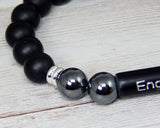 mens black onyx bracelet