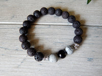 mens volcano rock bracelets