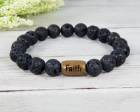 spiritual bracelet for men faith jewelry lava bracelet