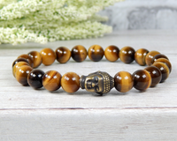 buddhist jewelry mens buddha bracelet tiger eye gemstones