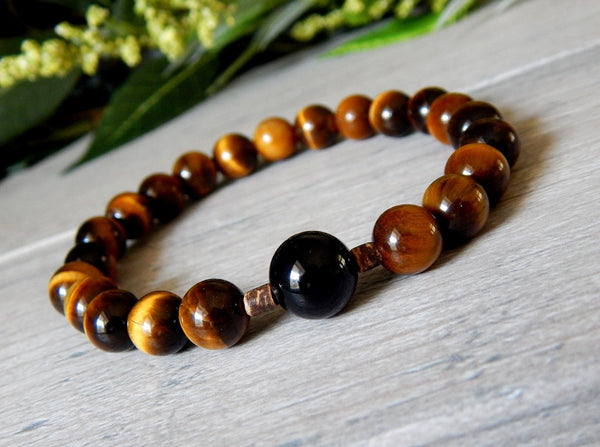 mens gemstone bracelets