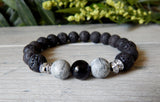 mens large bead bracelets