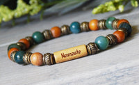 inspirational beaded message word bracelet