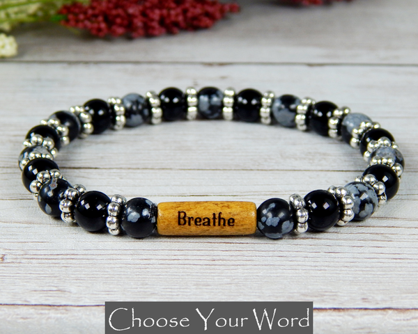 bracelet with words inspirational message jewelry