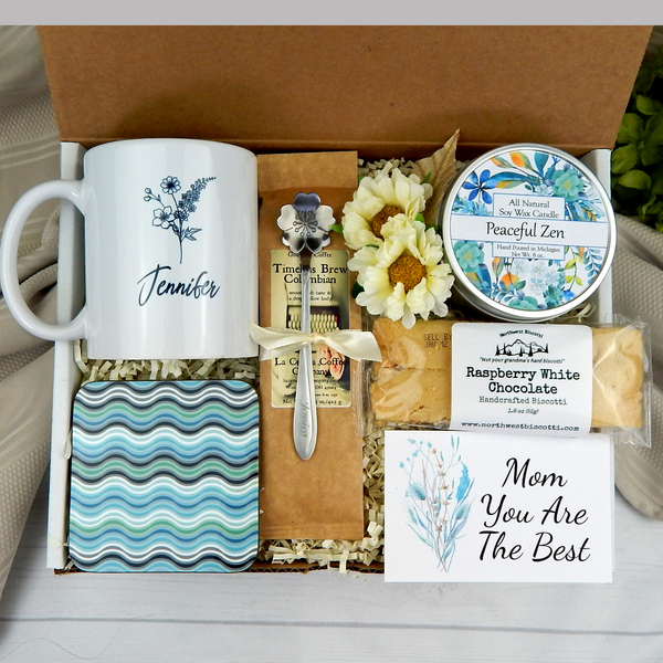 Gift Basket for Mom, Birthday Gifts for Best Mom, Women, Wife, Mother in  Law, New Mom. Christmas, for Mothers Day-Includes Candle, Coffee Mug