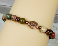 natural gemstone jewelry for women tree of life bracelet