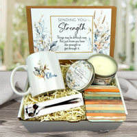 Strength Gift Basket with Personalized Coffee Mug