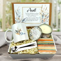 Personalized Coffee Gift Basket for your Aunt