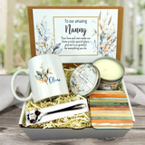 Nanny Gift Basket with Heartfelt Message and Keepsake Mug