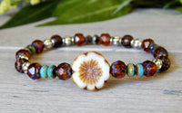 feminine dainty flower bracelet