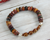 red creek jasper gemstone bracelet