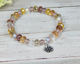 gift for daughters birthday flower jewelry crystal bracelet