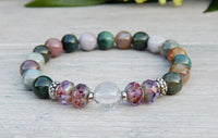 handmade gemstone bead bracelet
