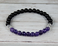 amethyst gemstone purple bracelet for men jewelry