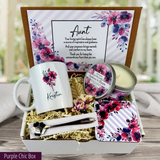 A Special Gift for Your Aunt: Personalized Mug, Engraved Spoon, and Candle