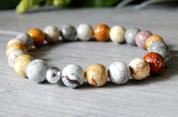 sky eye jasper gemstone beaded bracelets