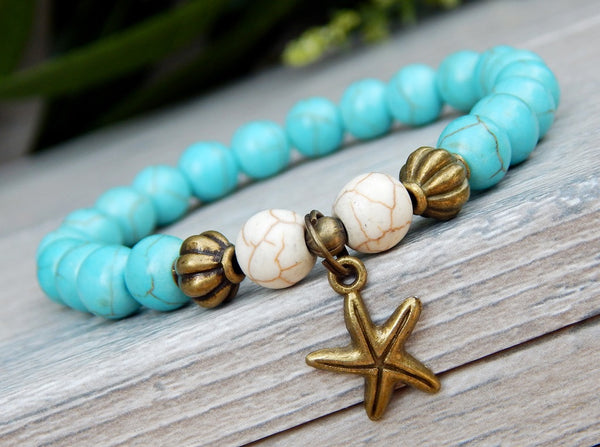 ocean inspired starfish charm bracelet