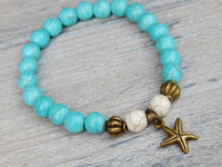 turquoise blue beaded bracelet