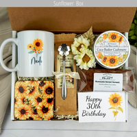 Coffee and celebration: 30th birthday care package with a personalized mug