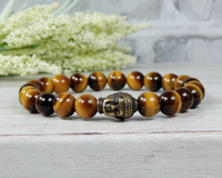 tiger eye buddha bracelet for men