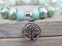 beaded tree bracelet nature jewelry