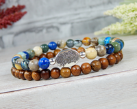 Nature Gifts for Women - Tree Jewelry - Stacking Bracelets